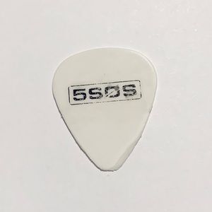 5 Seconds of Summer 5SOS White Guitar Pick